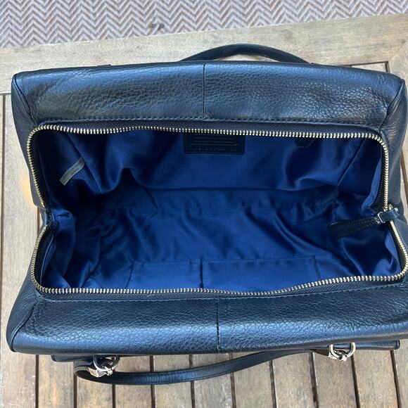 COACH Madison Black Soft Leather, Madeline East West Satchel, Gold Hardware - Picture 3 of 12